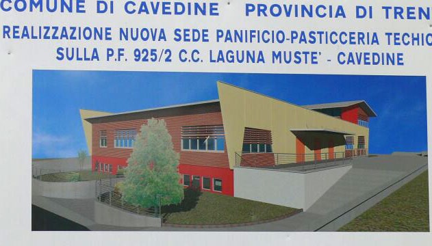 Nuova sede panificio e pasticceria a Cavedine, progetto Dallapè Srl.