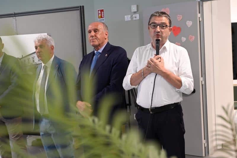 Relatori durante evento presso Cittadella dell’accoglienza Riva del Garda.