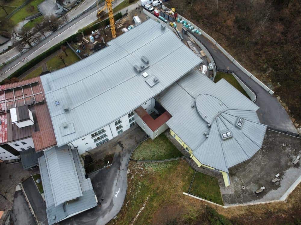 Vista aerea della ristrutturazione della Casa di Riposo S. Vigilio.
